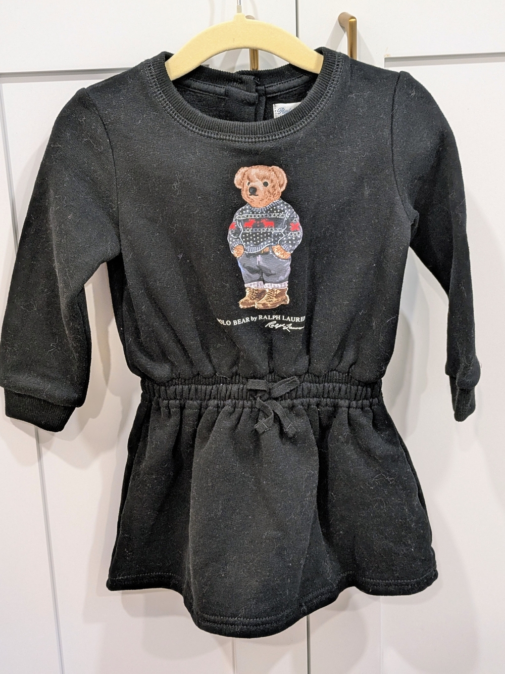 Baby Girl Polo Bear By Ralph Lauren Dress And Bloomer Set